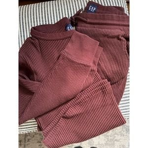 GAP waffle knit jogger set